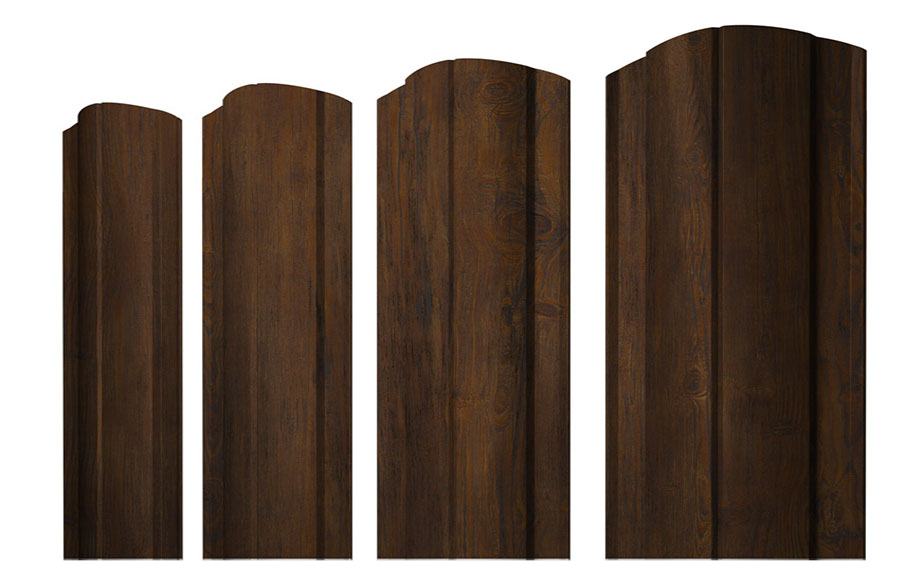 Штакетник Круглый фигурный Print Elite Chestnut Wood