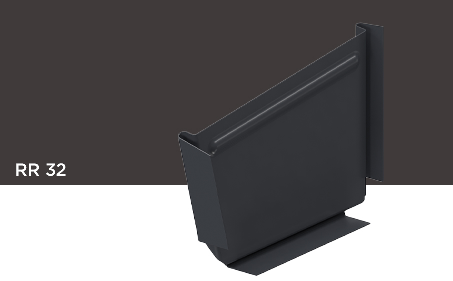 Заглушка желоба левая Orima RR 32 для системы D 110/85*85 мм