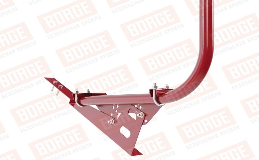 Кровельное ограждение Borge для черепичной кровли оцинкованное RAL 3003, 300*90 см