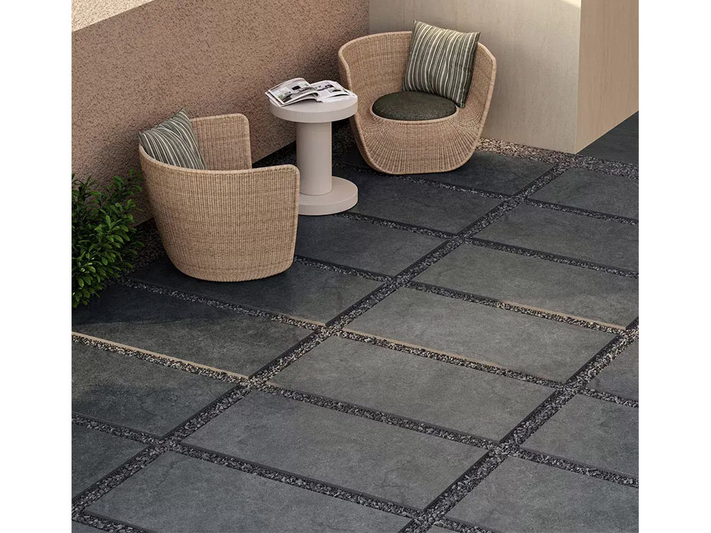 Керамогранит KERAMA MARAZZI Портленд антрацит обрезной, 1195*600*20 мм