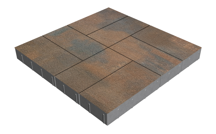 Плитка тротуарная SteinRus Грас Б.4.П.8, Native, Штайнрус, 400*200*80 мм