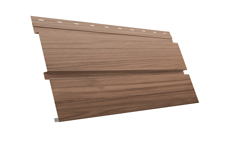 Софит металлический Grand Line Квадро брус без перфорации, сталь 0,45 мм Print Elite, Honey Wood