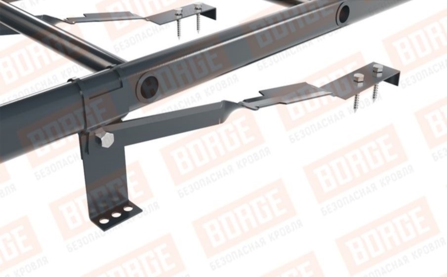 Лестница кровельная Borge для натуральной черепицы оцинкованная RAL 7016, 2,7 м