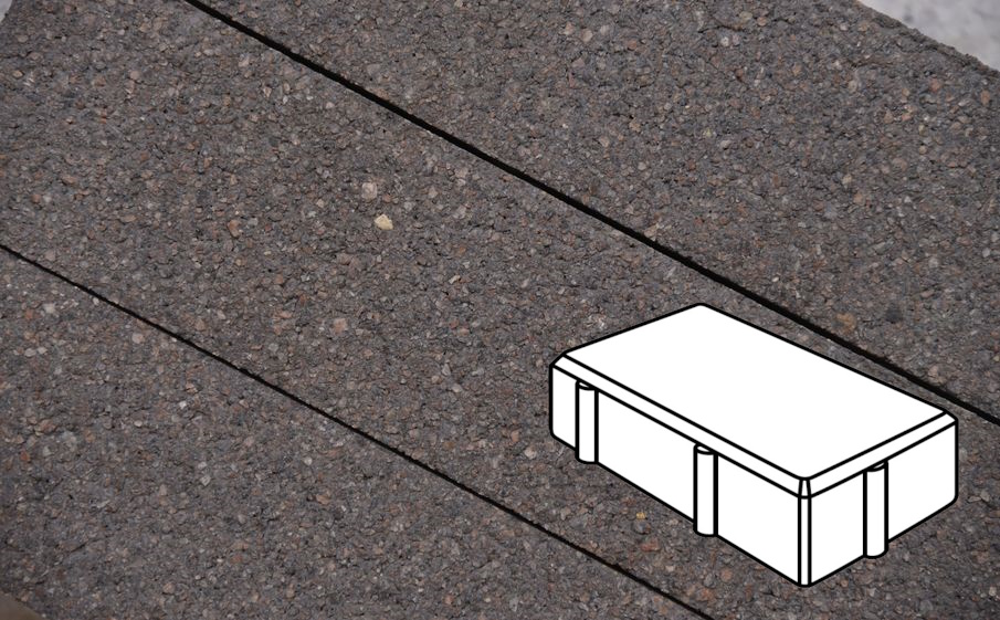 Плитка тротуарная Готика Premium Silver, Брусчатка Б.2.П.7, №13, 240*120*70 мм