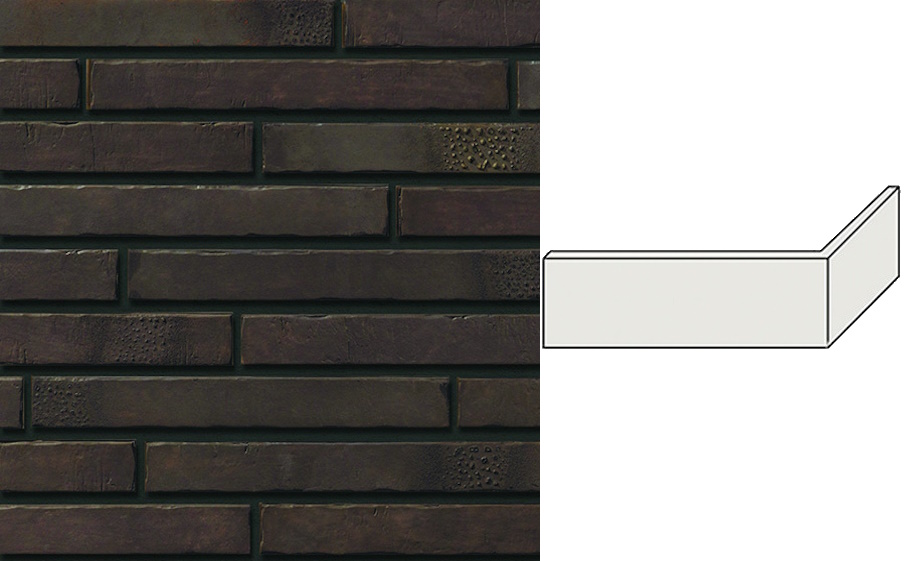 Декоративный кирпич Leonardo Stone угловой элемент Роттердам 322/100*50*15 мм 708