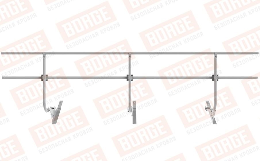 Кровельное ограждение Borge для черепичной кровли оцинкованное RAL 7004, 300*90 см