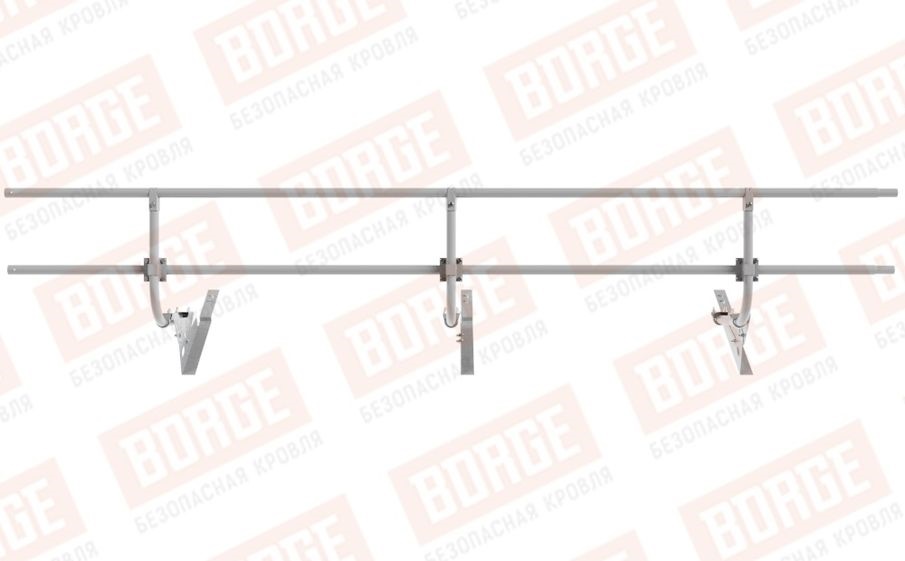 Кровельное ограждение Borge для черепичной кровли оцинкованное RAL 7004, 300*60 см