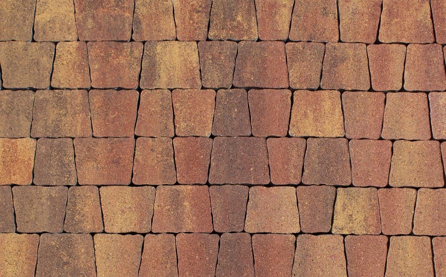 Плитка тротуарная Антик Б.3.А.6 листопад гладкий осень, комплект 5 шт, толщина 60 мм