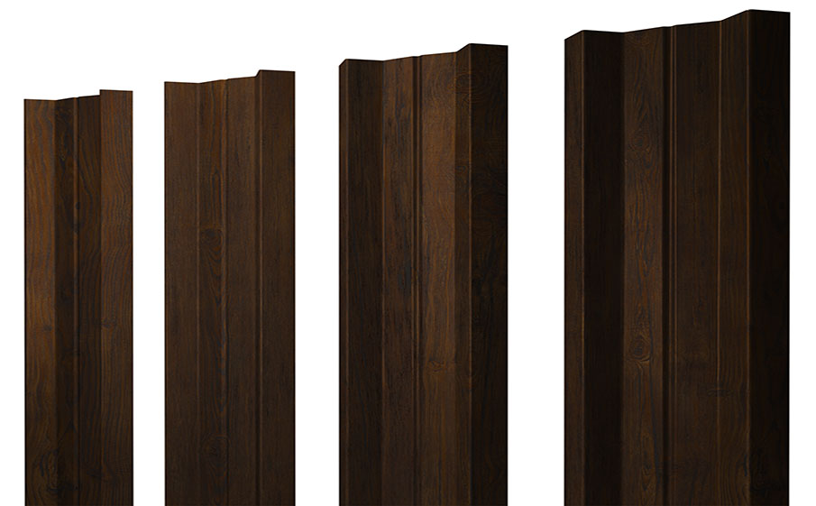 Штакетник М-образный А 0,45 Print Elite Chestnut Wood TwinColor