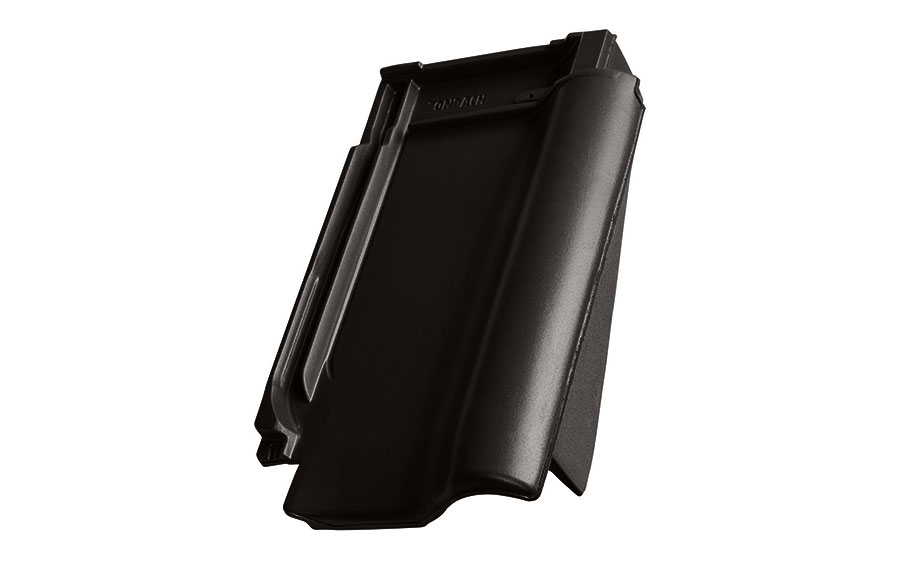 Керамическая черепица боковая правая TONDACH Samba 11 (Sensaton 11), Grafen engobe