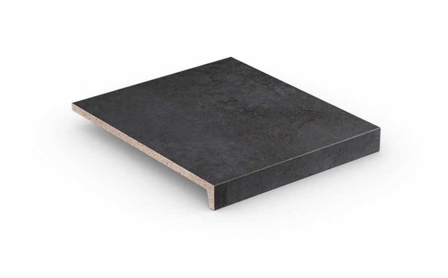 Клинкерная ступень прямоугольная Stroeher Keraplatte Aera, 717 anthra, 294*340*35*11 мм