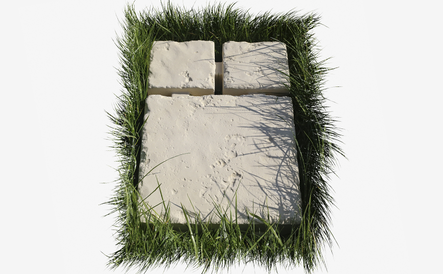 Тротуарная плитка-георешетка White Hills Тиволи, GS900-18, пескобетон, 580*380*80 мм