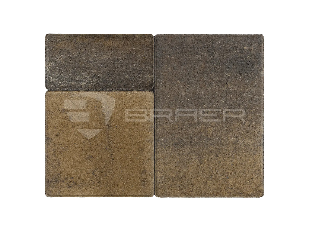 Плитка тротуарная BRAER Старый город Ландхаус Color Mix Рускеала, толщина 60 мм