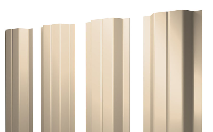 Штакетник П-образный А 0,45 PE RAL 1015 светлая слоновая кость