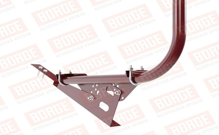 Кровельное ограждение Borge для кровли из композитной черепицы оцинкованное RAL 3005, 300*120 см