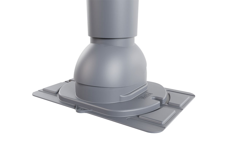 Роторная вентиляция Viotto с универсальным проходным элементом d=110 мм утепленная, RAL 7024 графит