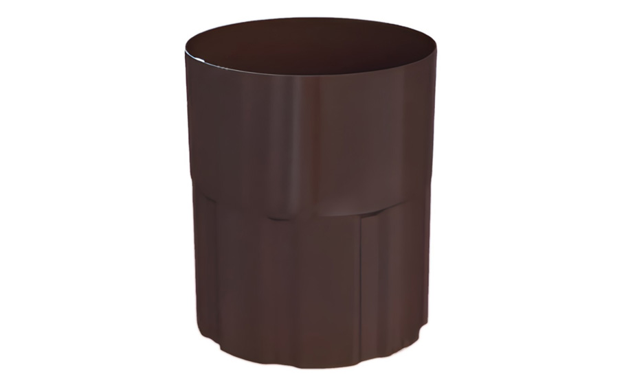 Муфта трубы BRAAS, 125/90 мм, сталь, темно-коричневый