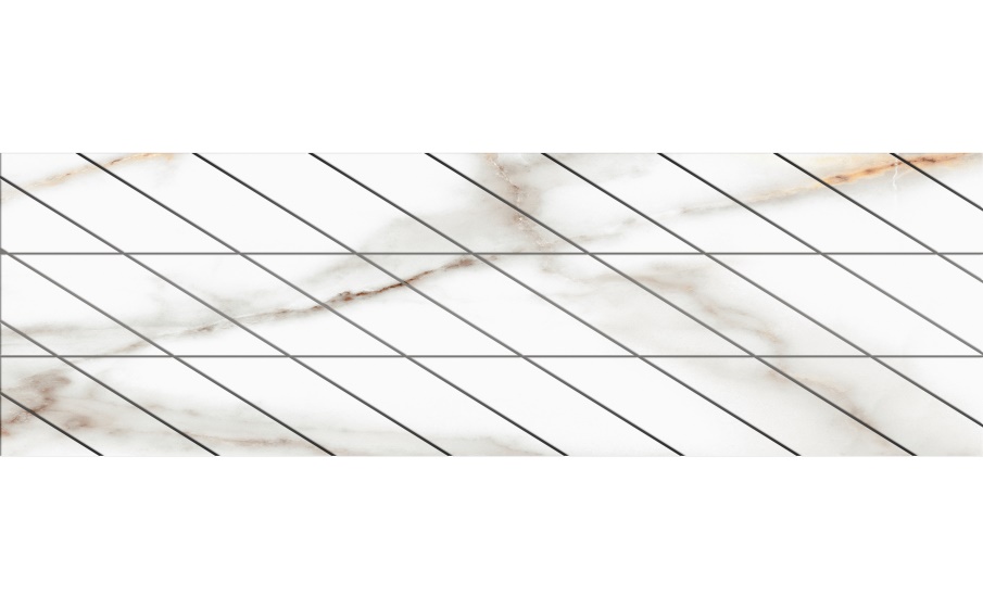 Фальшмозаика Corner Ametis Supreme SM03, полированный, правый, 600*300*10 мм