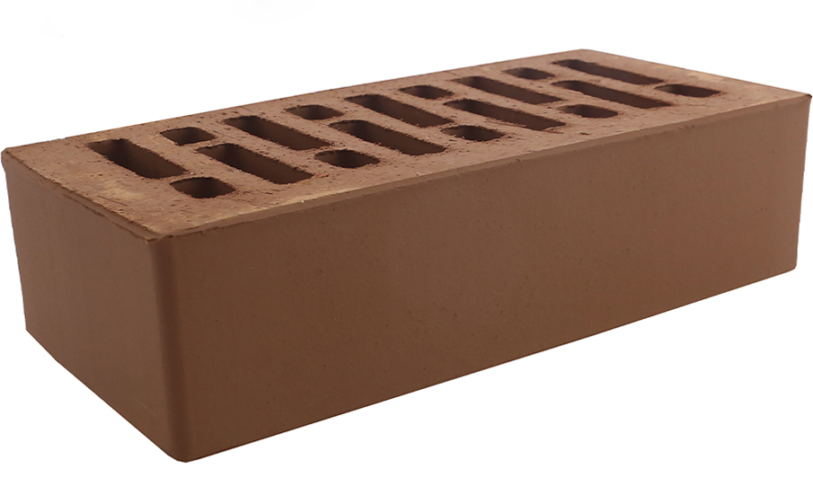Кирпич облицовочный Строма коричневый гладкий 250*120*65 мм