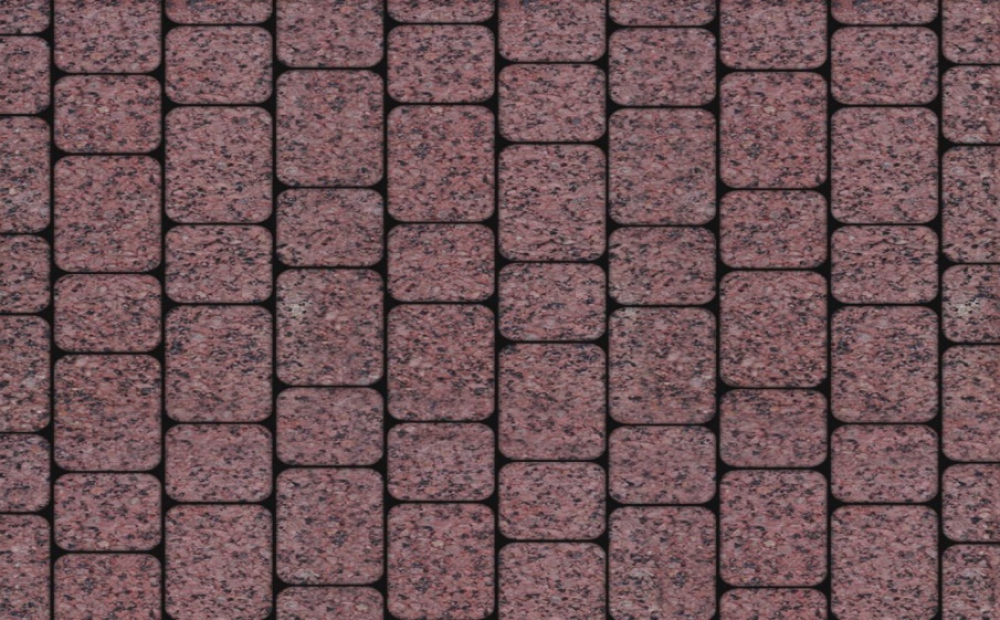 Плитка тротуарная Классико А.1.КО.4 гранит+ красный с черным, комплект 2 шт, толщина 40 мм