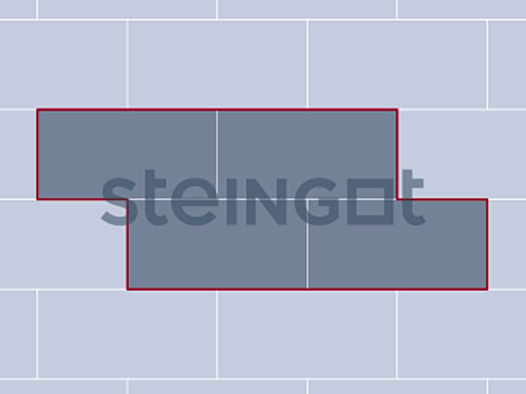 Плитка тротуарная Steingot Колормикс, Плита, Графитовый Камень (Stein Black), 600*300*60 мм