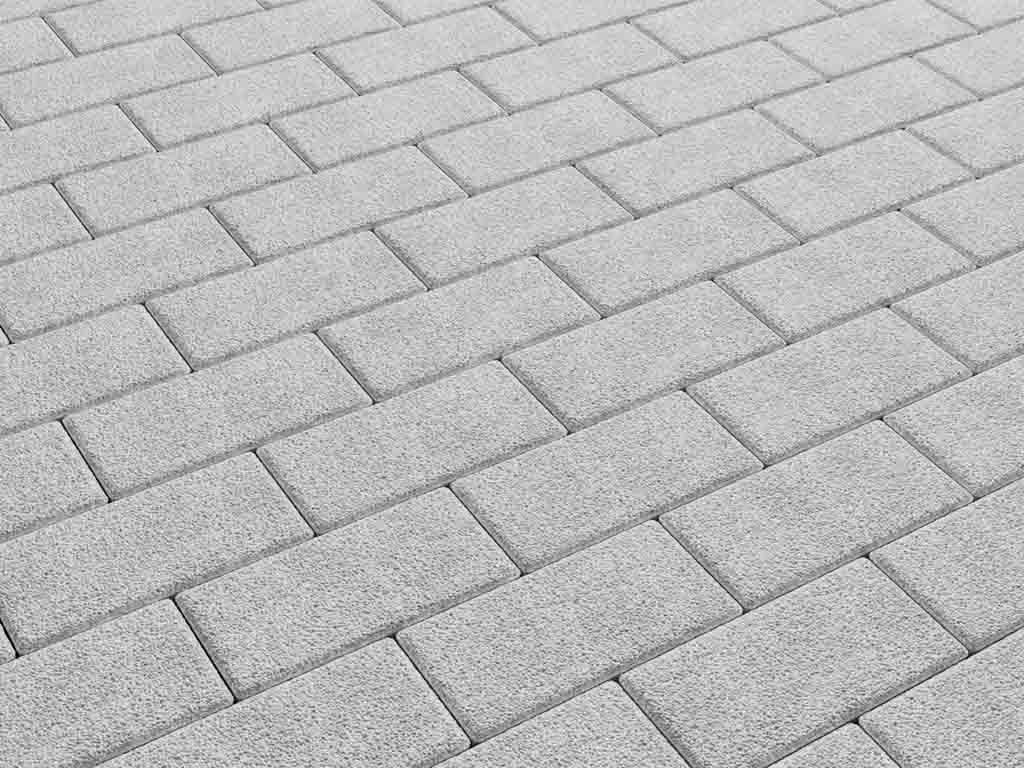 Плитка тротуарная Прямоугольник А.2.П.4 стоунмикс белый, 200*100*40 мм