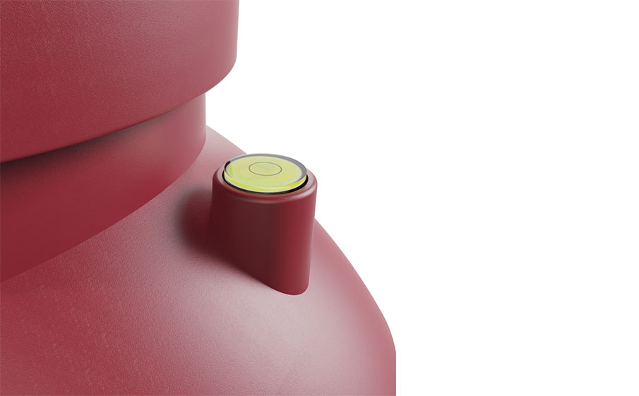 Выход вентиляции канализации Viotto для готовой мягкой и фальцевой кровли d=110 мм утепленный, RAL 3005 красный