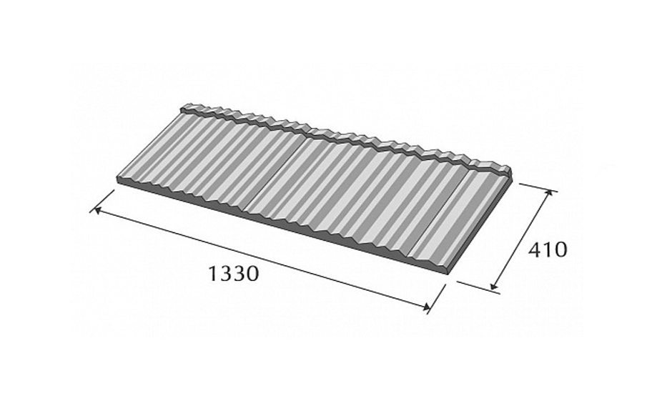 Композитная черепица рядовая Metrotile Shake Ironbark