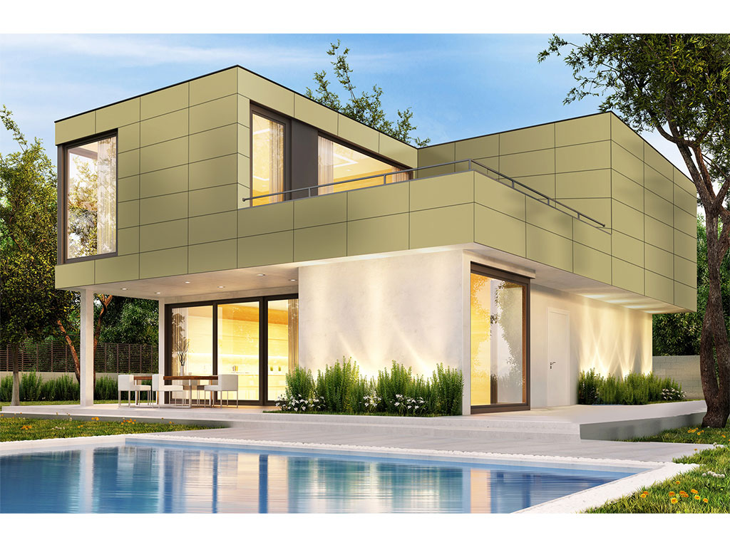 HPL-панель Greenlam Colours SUD 9278 Sage двухсторонняя, 3050*1300*8 мм