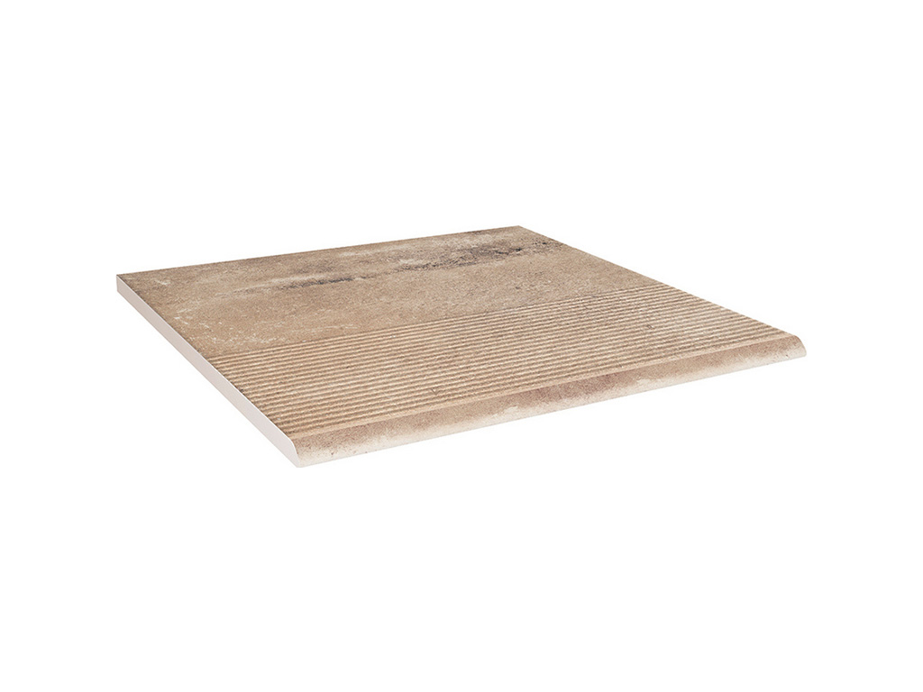 Клинкерная ступень с насечками Paradyz Scandiano, Ochra, 300*300*8,5 мм