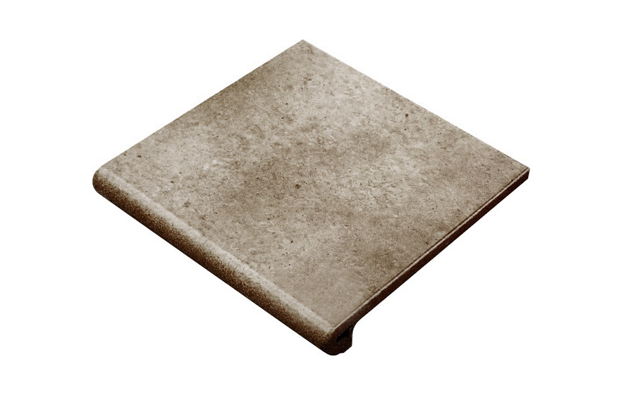 Клинкерная ступень-флорентинер Gres Aragon Orion Gris 330*325*18(53) мм