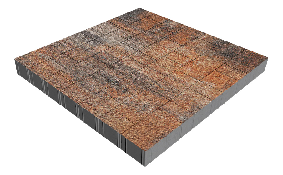 Плитка тротуарная SteinRus Новый город Рид В.8.Псм.8, Old-age, Рей, толщина 80 мм