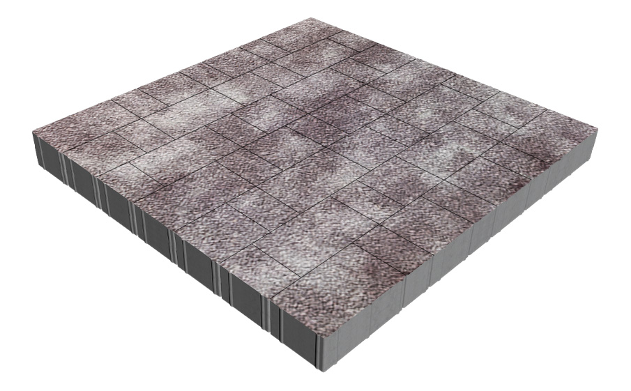 Плитка тротуарная SteinRus Новый город Рид В.8.Псм.8, Old-age, Мокко, толщина 80 мм