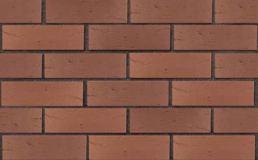 Кирпич облицовочный ЛСР, коричневый, рустик, утолщенные стенки, 250*120*65 мм
