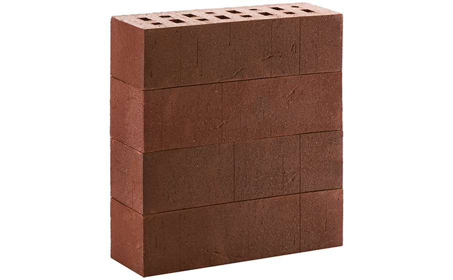 Кирпич клинкерный ЛСР Порту темно-красный с бордовым песком винтаж, 250*85*65 мм
