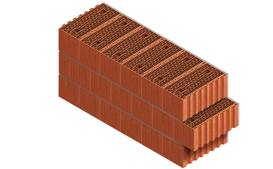 Керамический блок Porotherm 51 М100 14,3 НФ, 250*510*219 мм