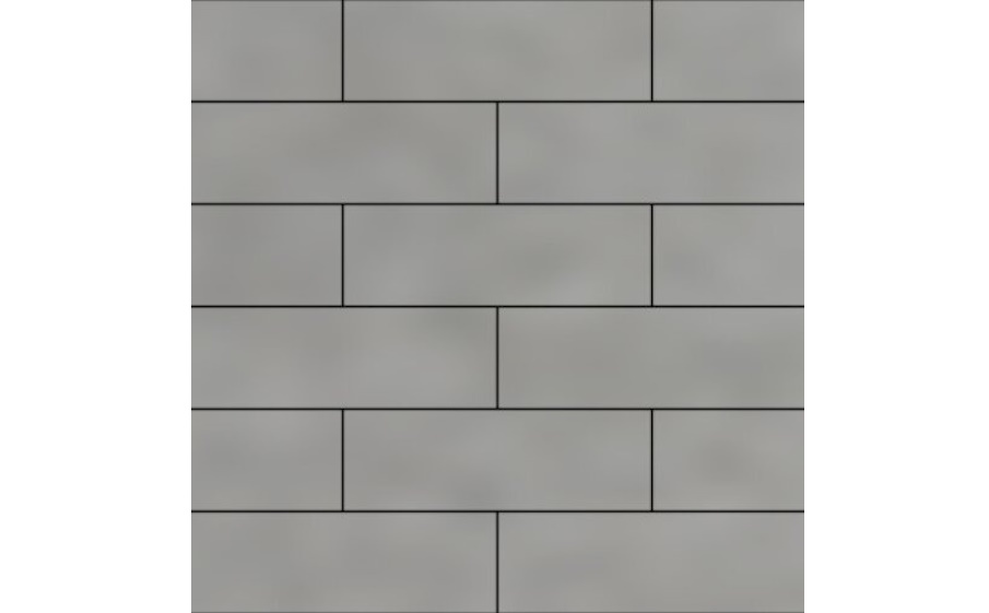 Плитка тротуарная SteinRus Гранада Б.7.П.8 гладкая, серый, 600*200*80 мм