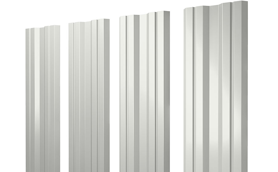 Штакетник Twin Satin RAL 9003 сигнальный белый