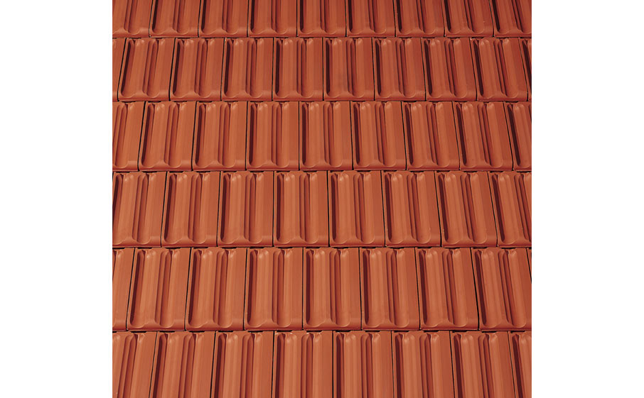 Керамическая черепица рядовая CREATON Rustico Nuance медно-красный ангоб