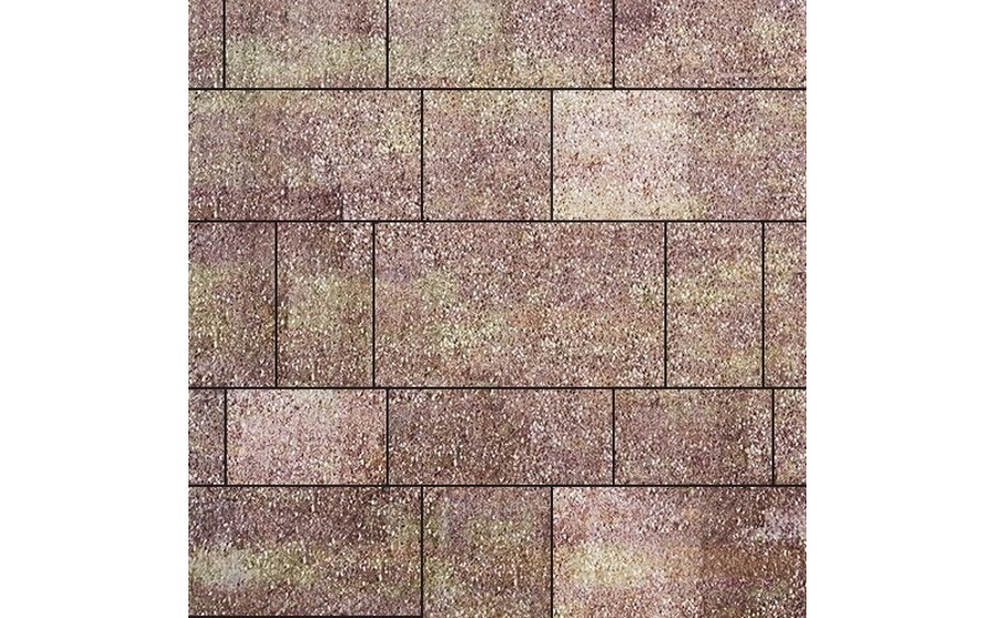 Плитка тротуарная SteinRus Инсбрук Тироль Б.4.Псм.6, Old-age, ColorMix Порто, толщина 60 мм