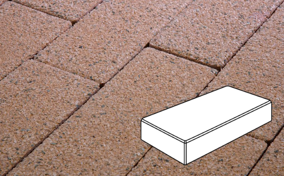 Плитка тротуарная Готика Premium Gold, Картано Гранде Б.3.П.6, №4, 300*200*60 мм