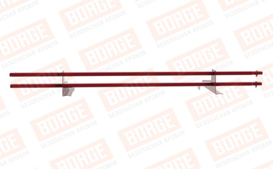 Снегозадержатель трубчатый Borge для черепичной кровли оцинкованный RAL 3003, 1,5 м