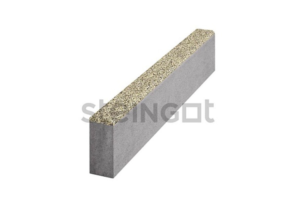 Тротуарный бордюр садовый Steingot, Премиум, Дымчатый гранит (Terra Antica), 1000*200*80 мм