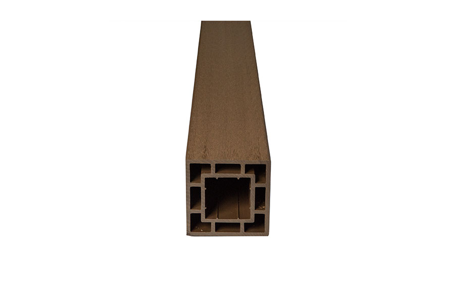 Столб заборный CM Рэлинг (CM Railing) Тик (Teak), 3000*120*120 мм