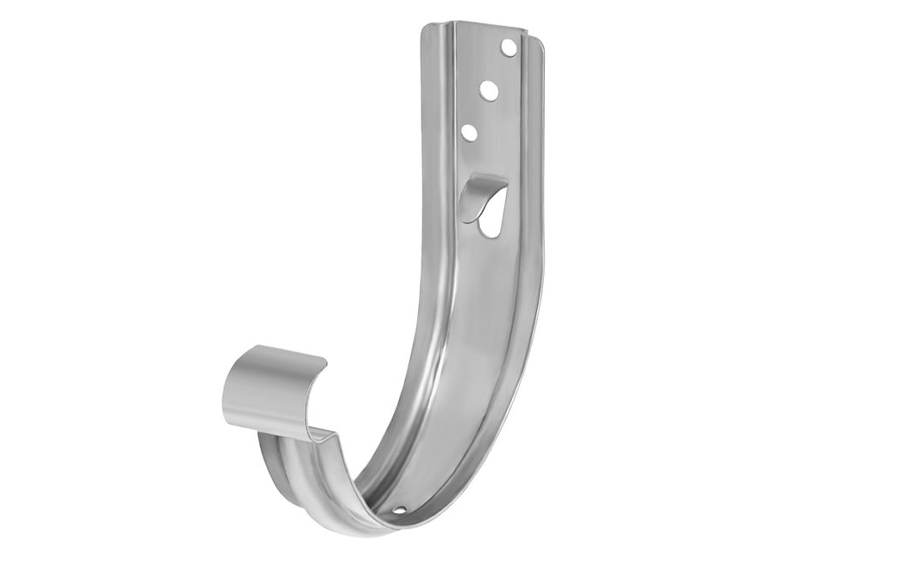 Крюк крепления желоба Aquasystem удлиненный с комплектом крепления оцинкованная сталь для системы D 125/90