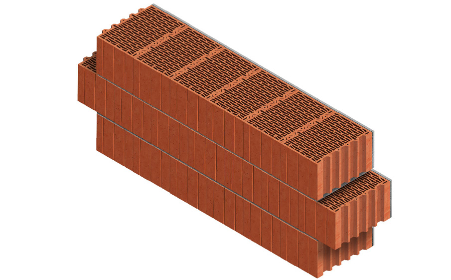 Керамический блок Porotherm 38 Thermo М75 10,67 НФ, 250*380*219 мм