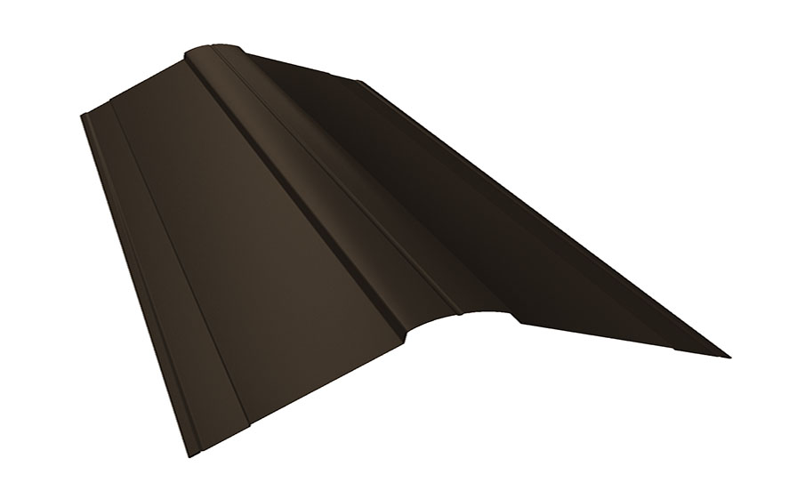 Планка конька фигурного 150*150 мм Grand Line Rooftop Бархат RR 32, 2,5 м