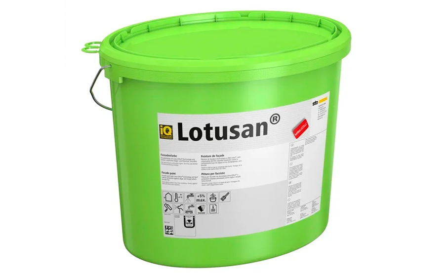 Фасадная силиконовая краска самоочищающаяся StoColor Lotusan weiss, белый, 12,5 л