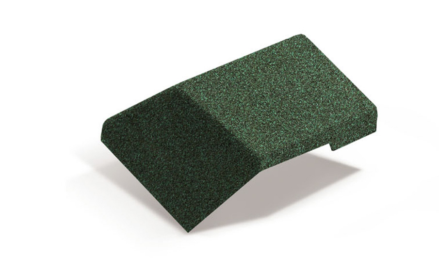 Наконечник ребрового конька Metrotile, Green