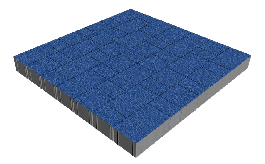 Плитка тротуарная SteinRus Новый город Рид В.8.Псм.8, Native, синий, толщина 80 мм